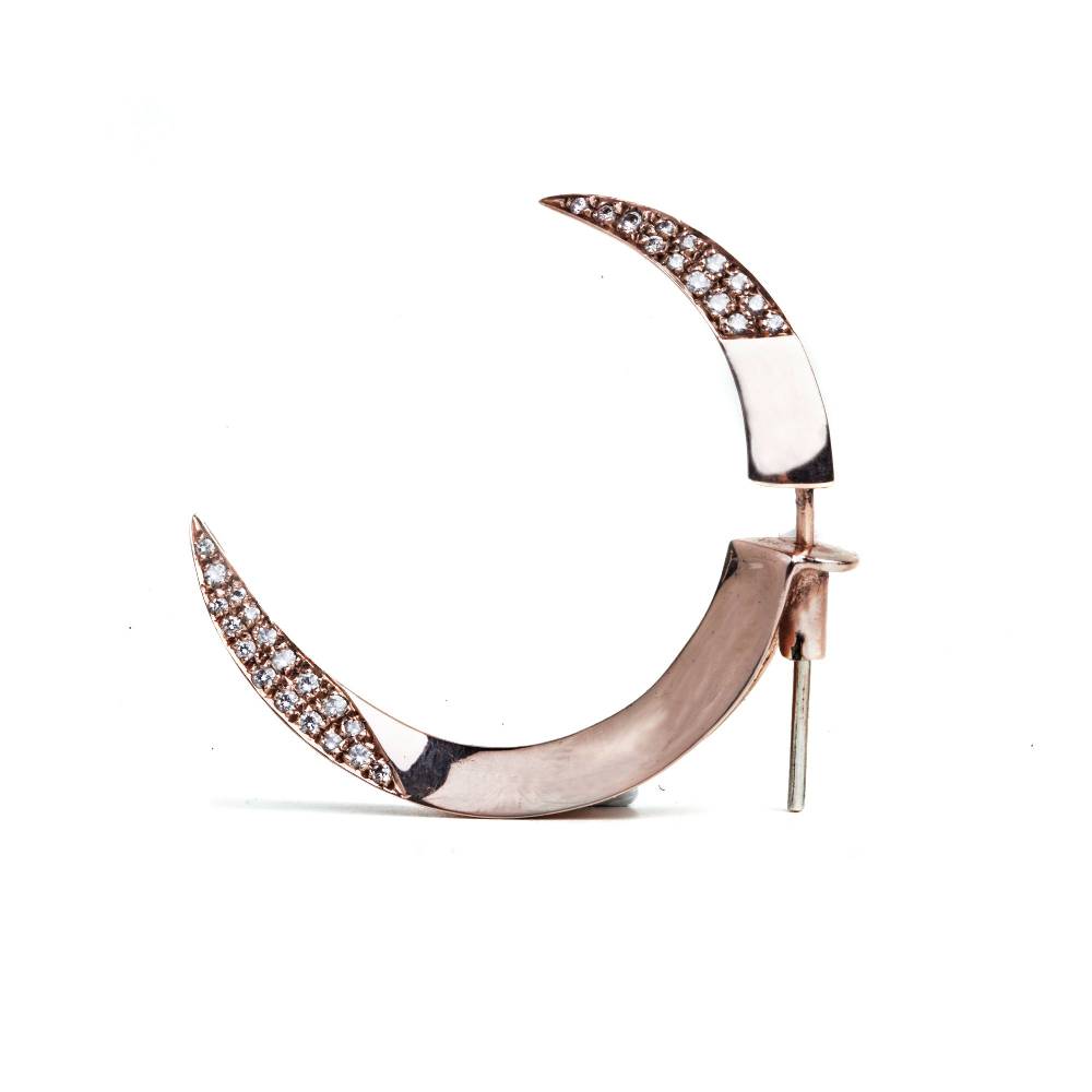 Paola Grande Gioielli UNCINI Uncini Oro Rosa Con Diamanti