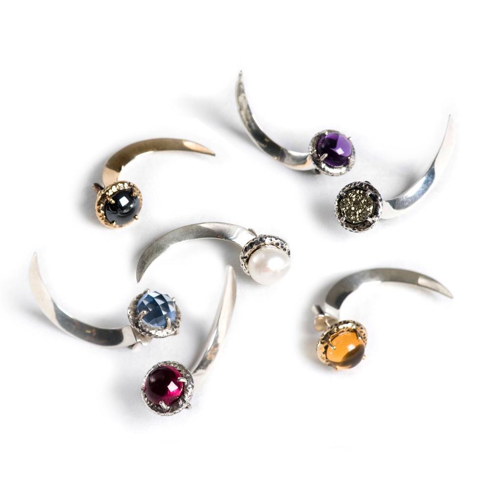 Paola Grande Gioielli UNCINI Uncino In Argento E Labradorite