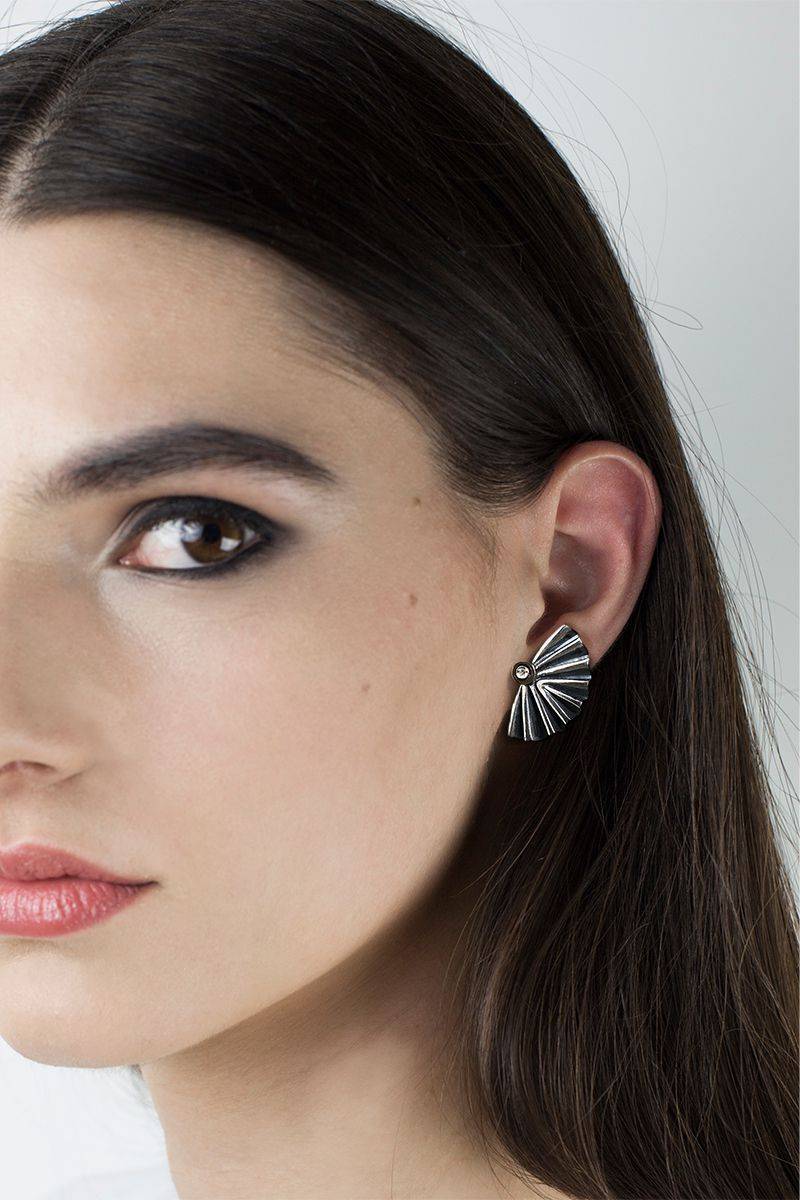 Paola Grande Gioielli VENTAGLI Orecchino 'Ventaglio' Piccolo In Bronzo