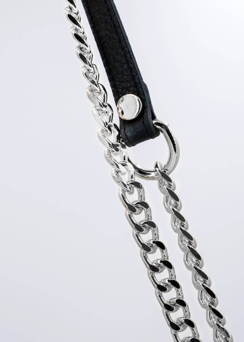 Paola T. Baguette Medium In Pelle Morbida Con Dettagli Argento