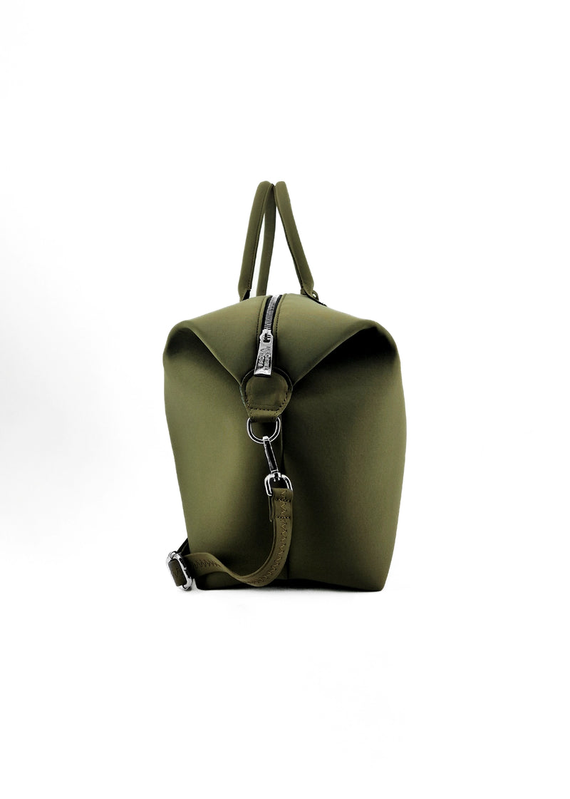 Paola T. Bauletto Large In Neoprene Con Dettagli Argento