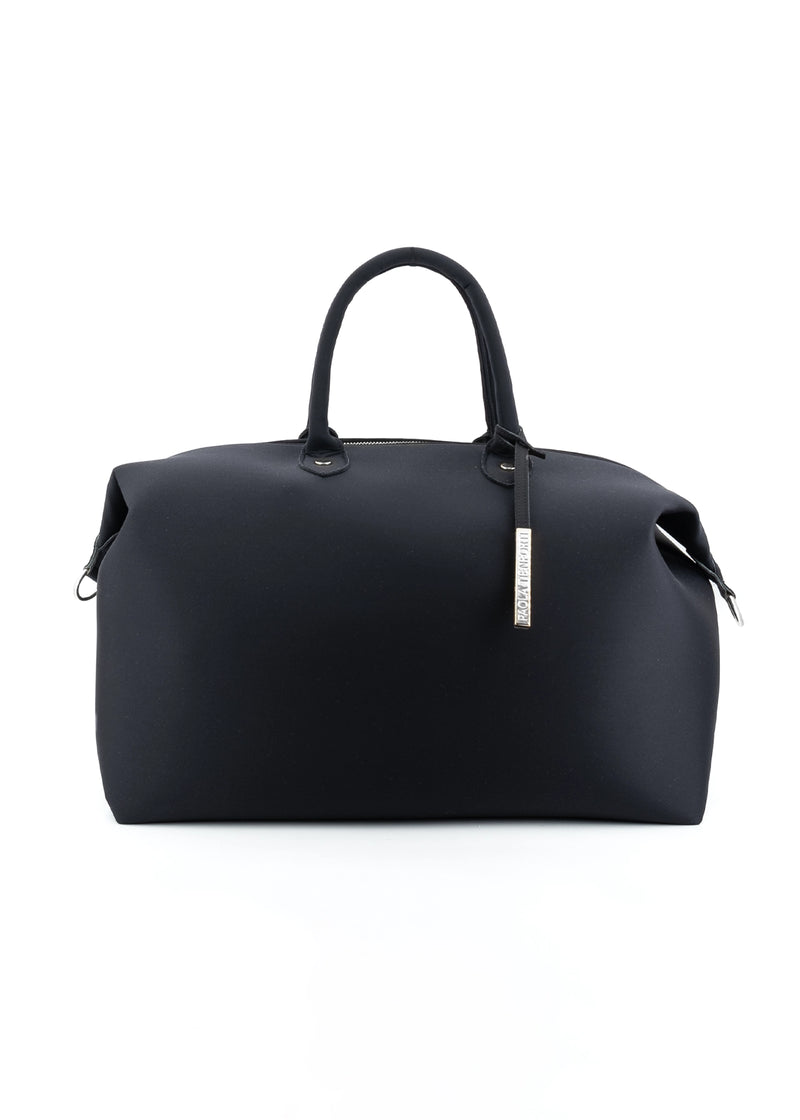 Paola T. Bauletto Large In Neoprene Con Dettagli Argento