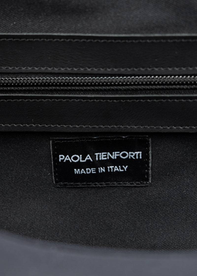 Paola T. Bauletto Large In Neoprene Con Dettagli Argento