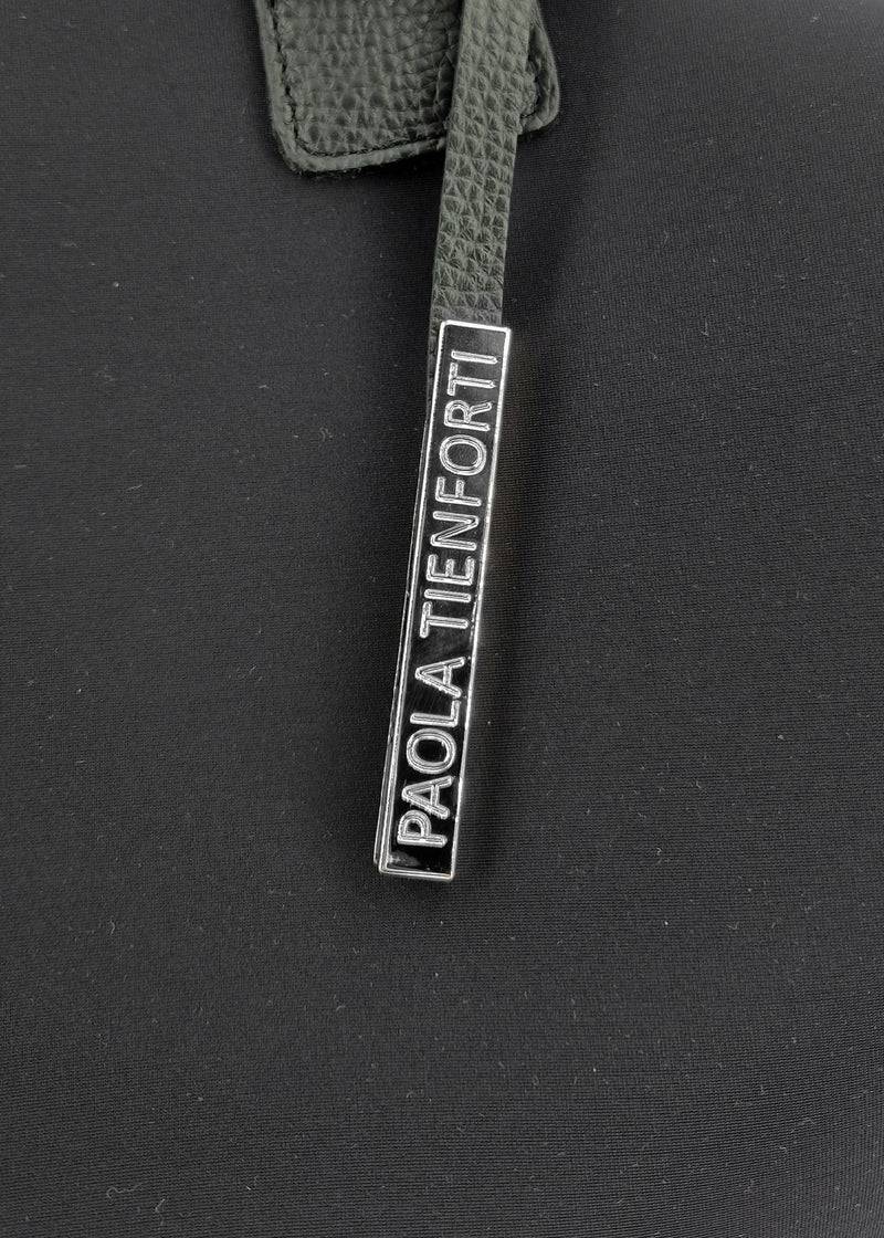 Paola T. Bauletto Large In Neoprene Con Dettagli Argento