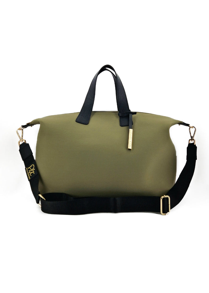 Paola T. Bauletto Large In Neoprene Con Dettagli Oro