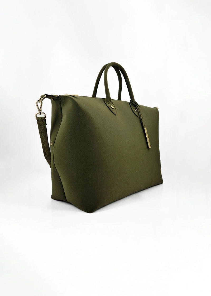 Paola T. Bauletto Large In Neoprene Con Dettagli Oro