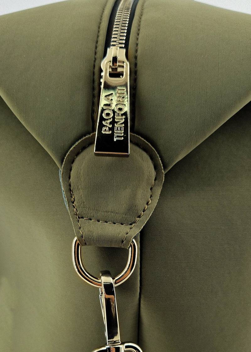 Paola T. Bauletto Large In Neoprene Con Dettagli Oro