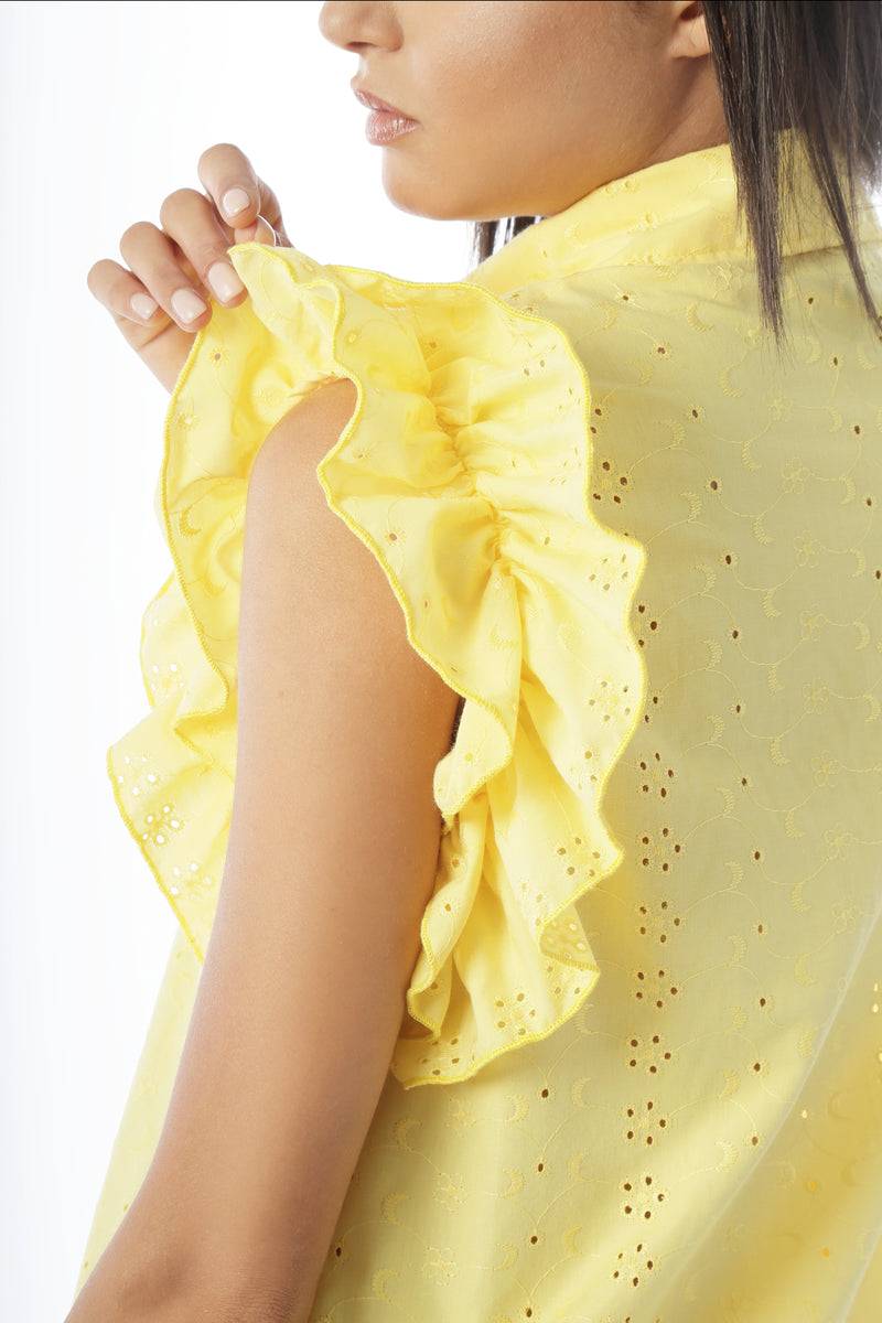 Paola T. Abito Camicia In Pizzo Sangallo