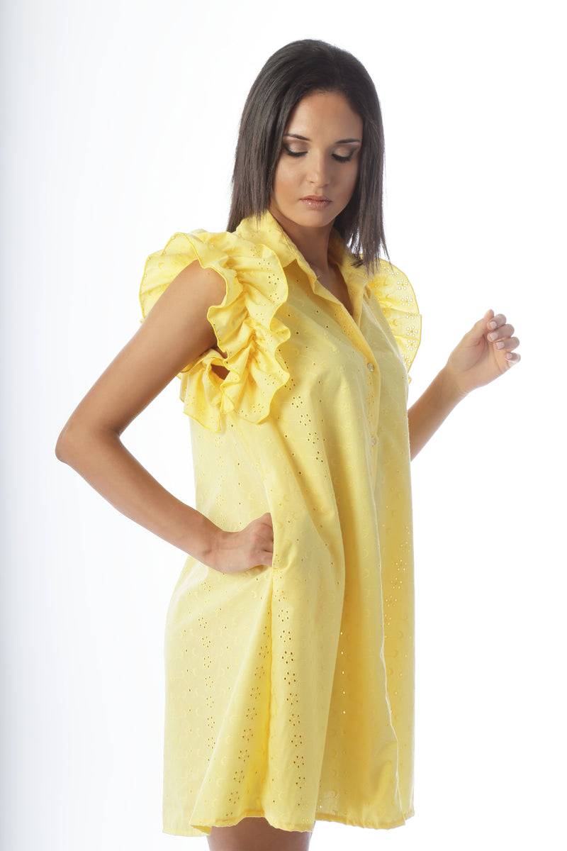 Paola T. Abito Camicia In Pizzo Sangallo