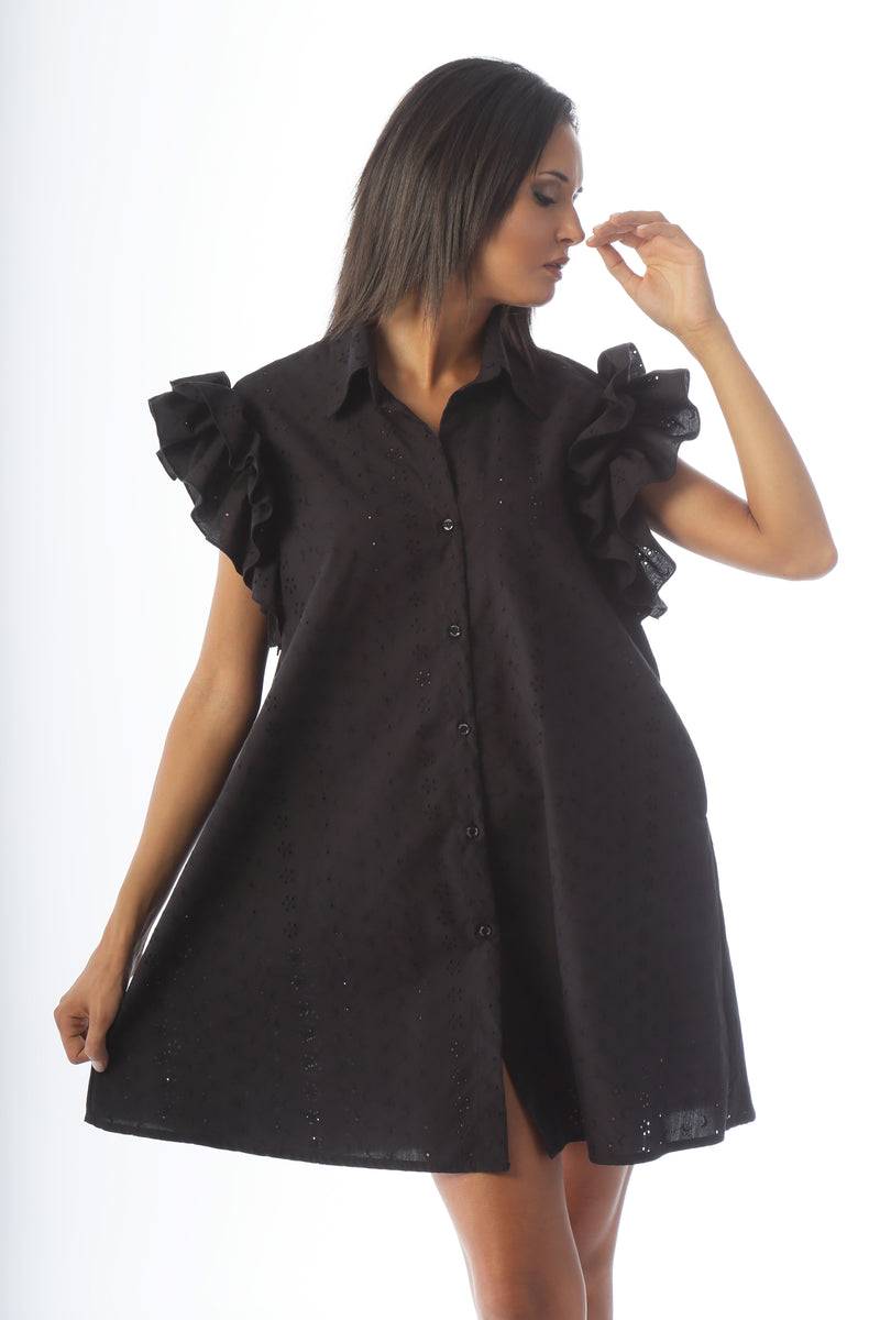 Paola T. Abito Camicia In Pizzo Sangallo