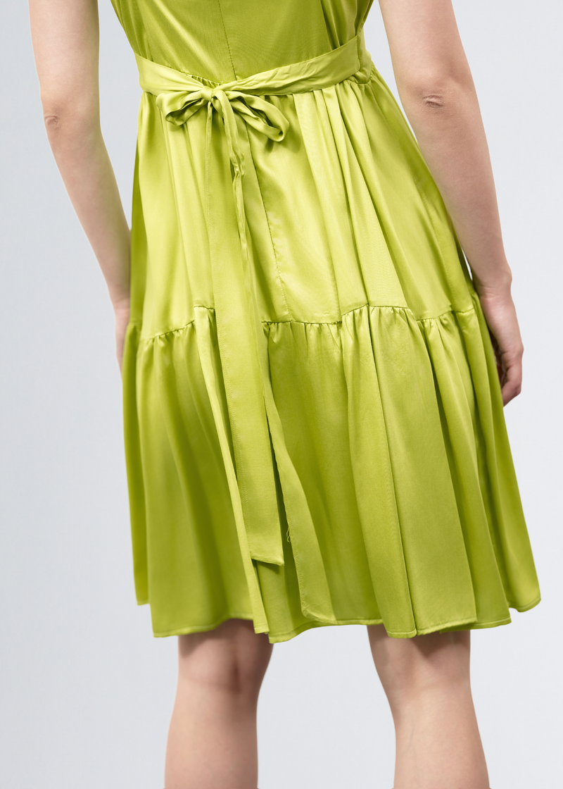 Paola T. Abito Corto Con Scollo Incrociato