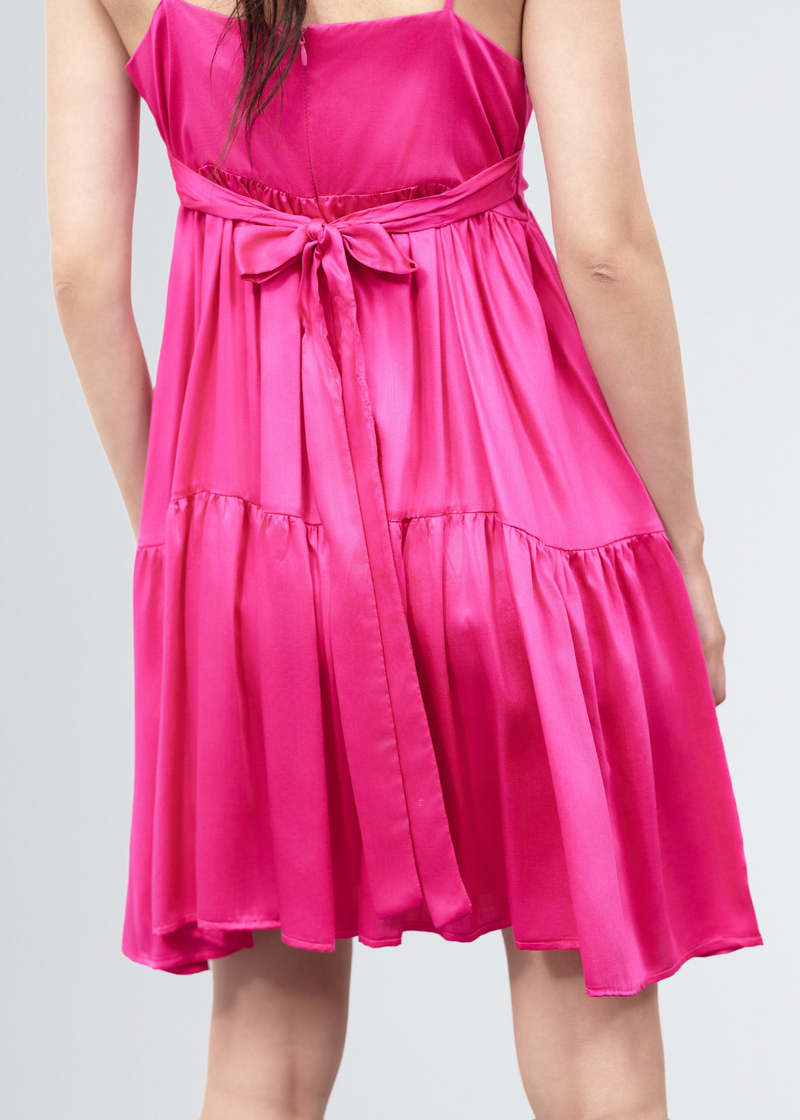 Paola T. Abito Corto Con Scollo Incrociato