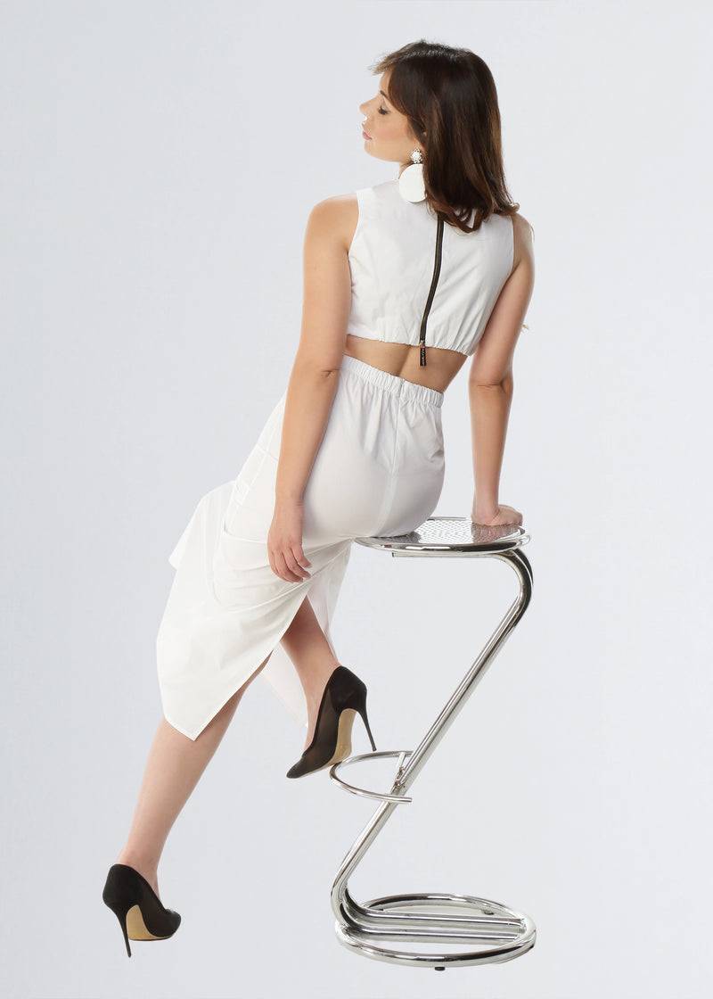 Paola T. Abito CUT-OUT In Cotone Stretch