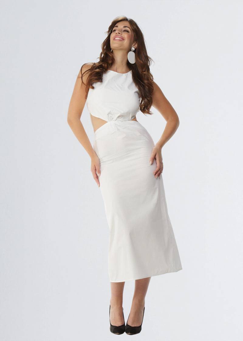Paola T. Abito CUT-OUT In Cotone Stretch