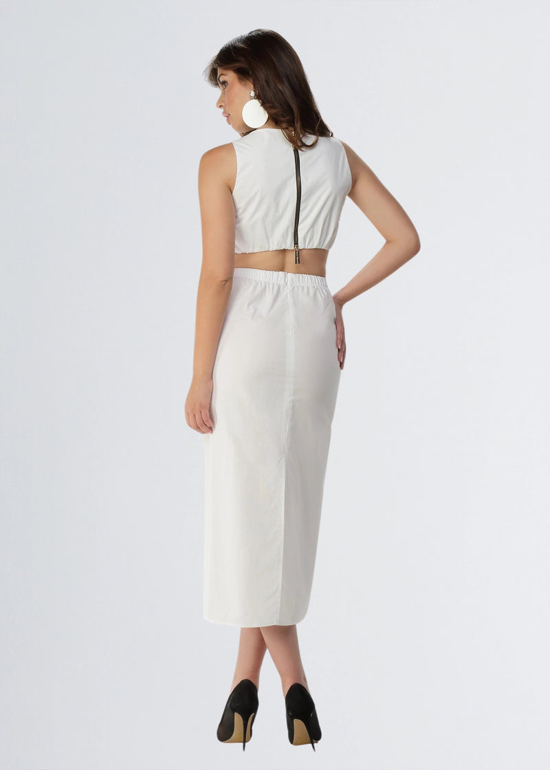 Paola T. Abito CUT-OUT In Cotone Stretch