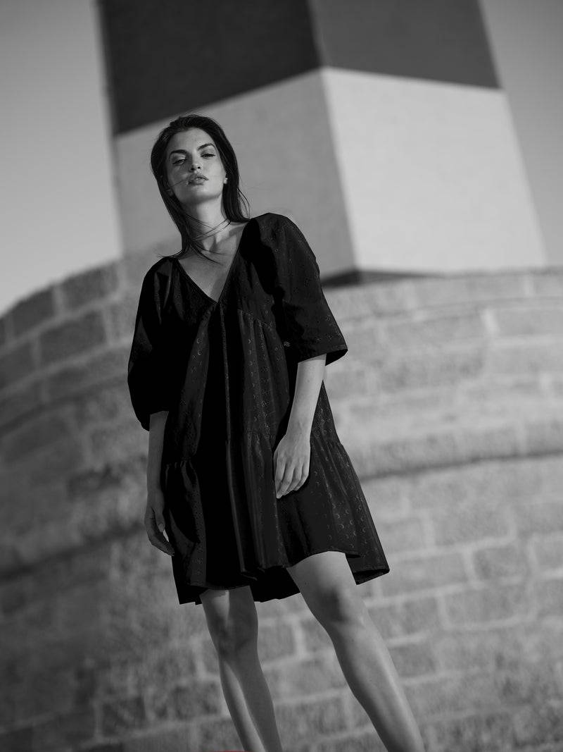 Paola T. Abito In Cotone Sangallo