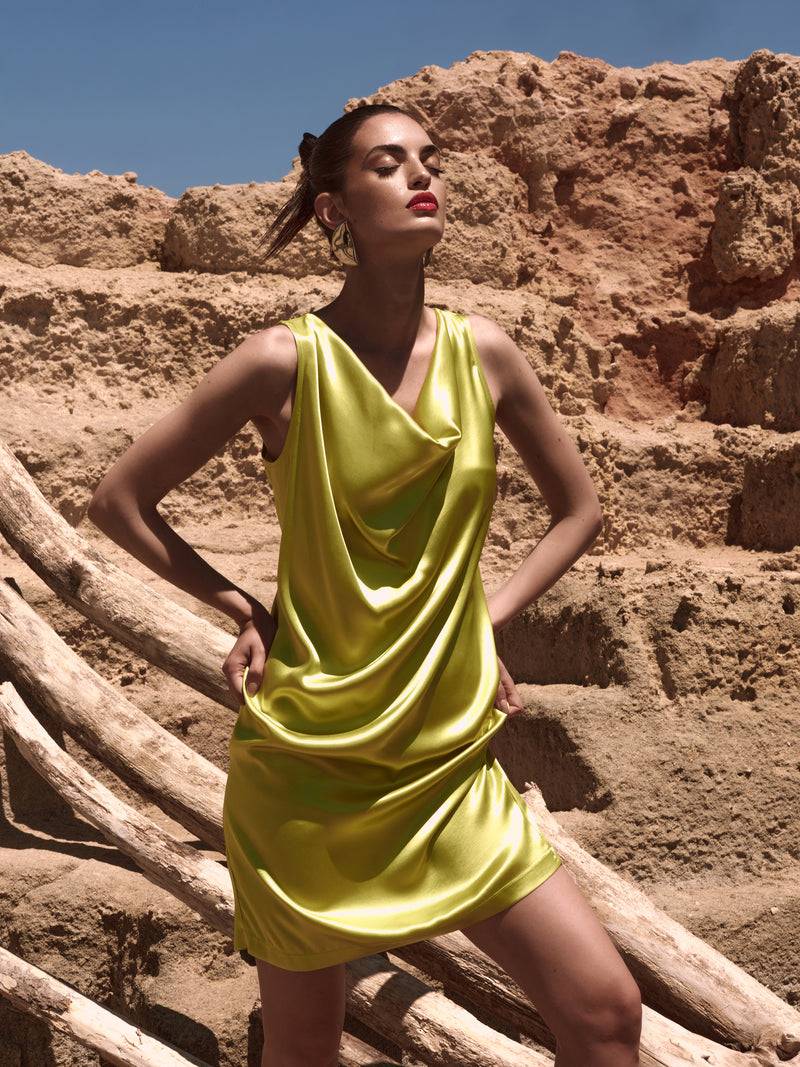 Paola T. Abito In Raso Di Viscosa