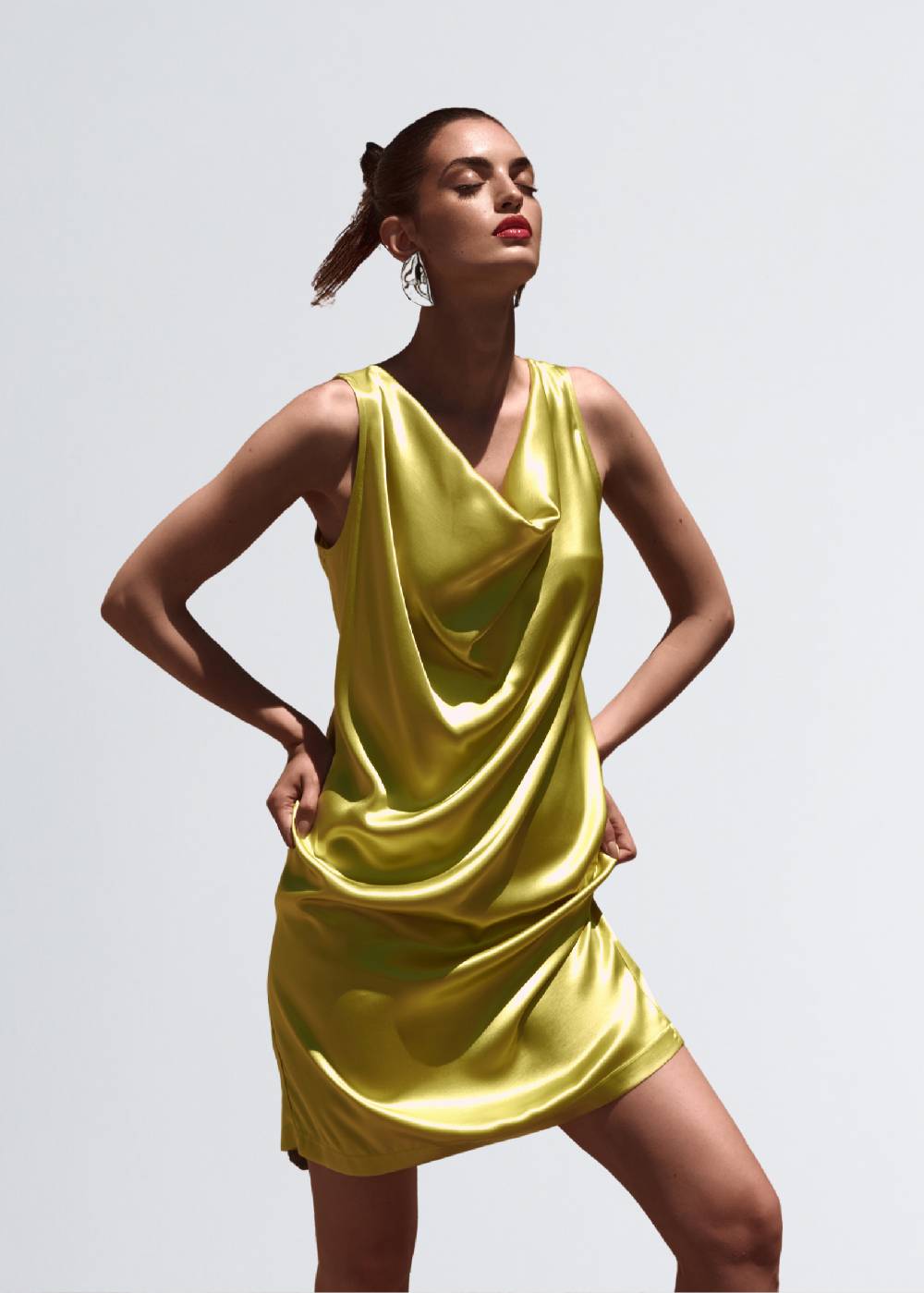 Paola T. Abito in raso di viscosa