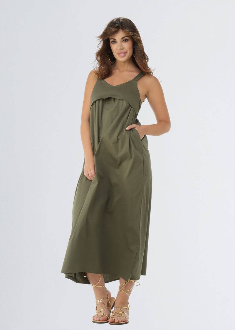 Paola T. Abito Lungo In Cotone Popelin