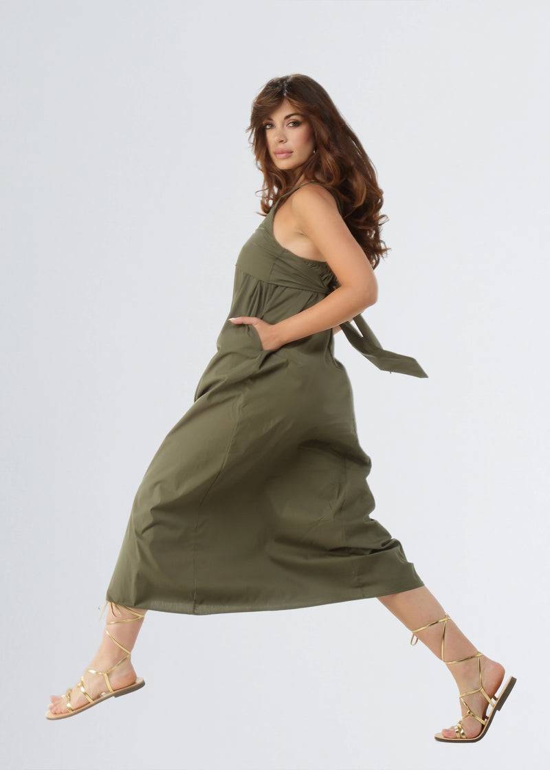 Paola T. Abito Lungo In Cotone Popelin