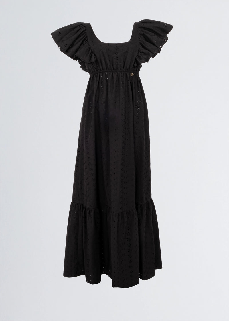 Paola T. Abito Lungo In Cotone Sangallo