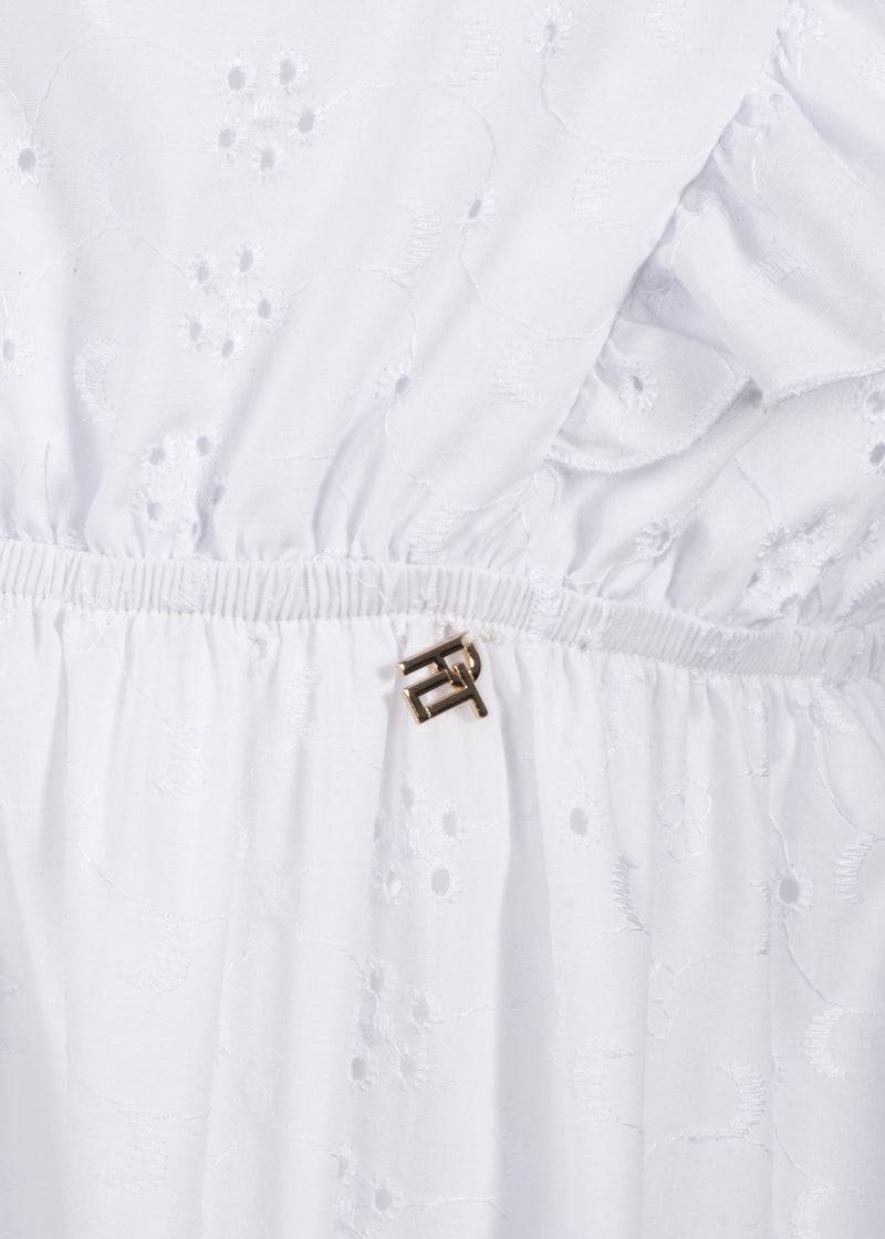 Paola T. Abito Lungo In Cotone Sangallo