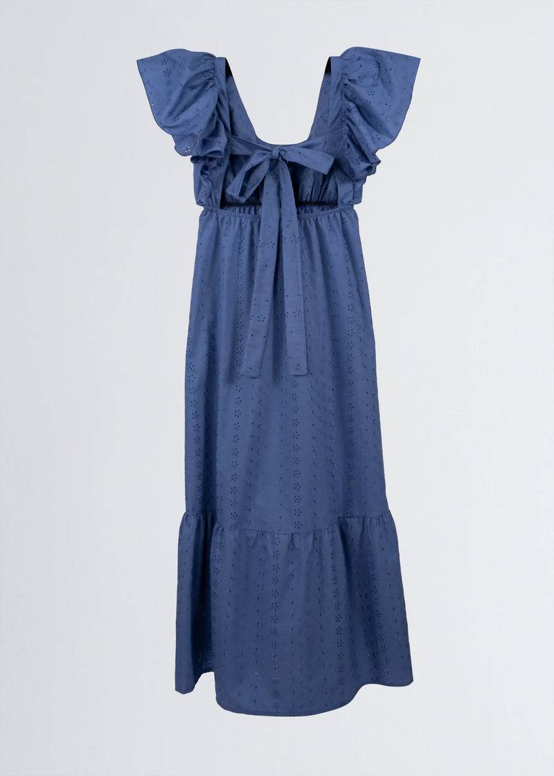 Paola T. Abito Lungo In Cotone Sangallo