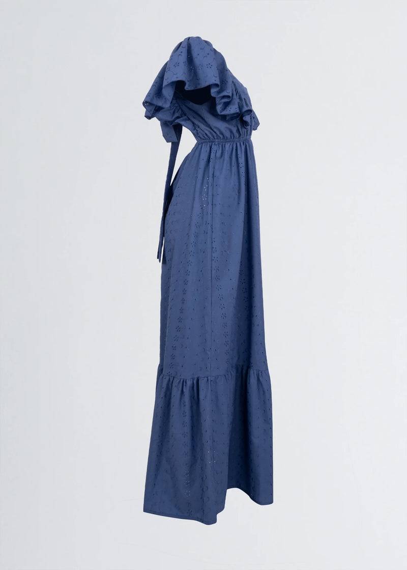 Paola T. Abito Lungo In Cotone Sangallo