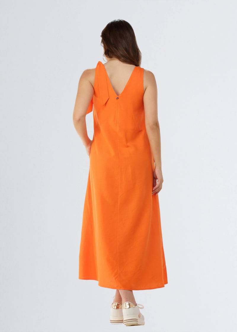 Paola T. Abito Lungo In Lino E Viscosa