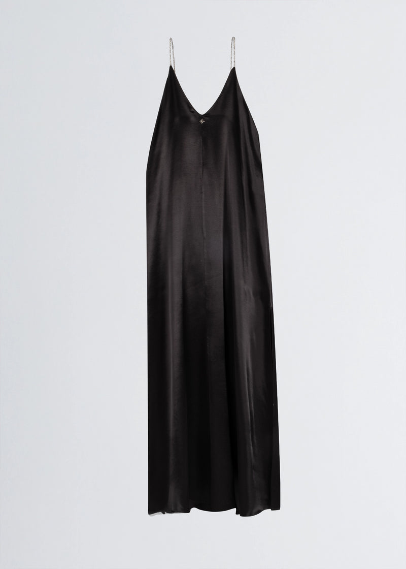 Paola T. Abito Lungo In Raso Di Viscosa