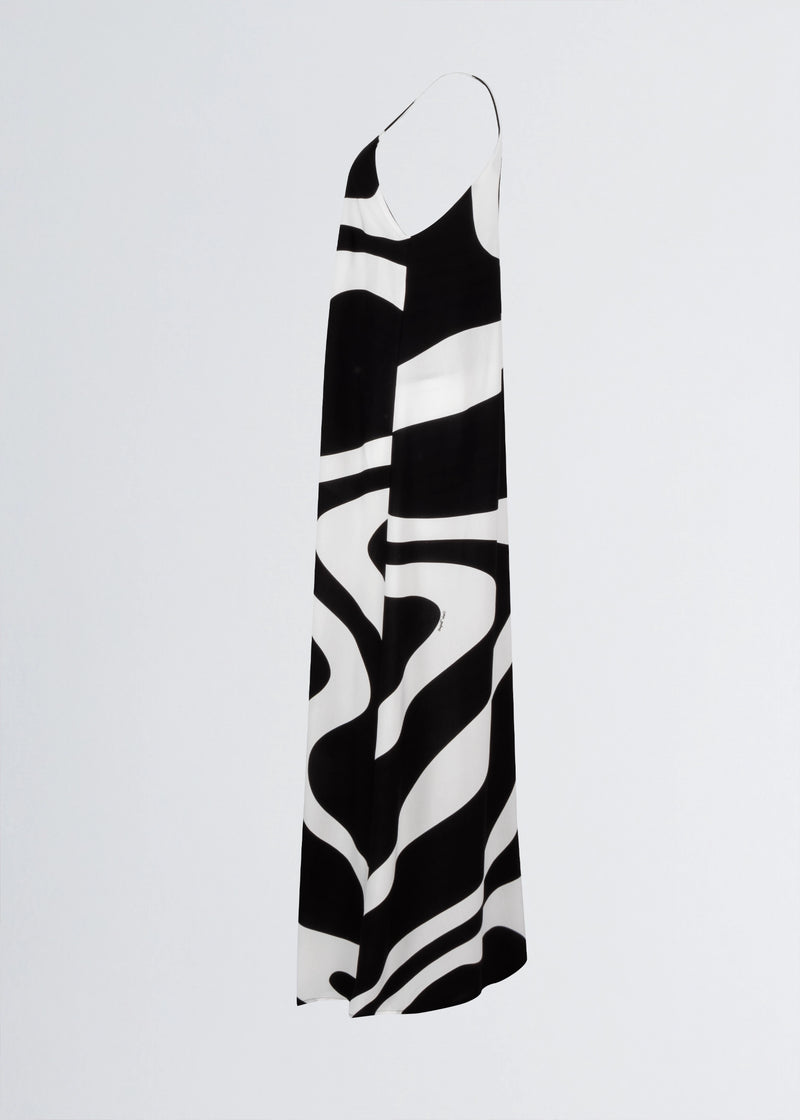 Paola T. Abito Lungo In Stampa Wave