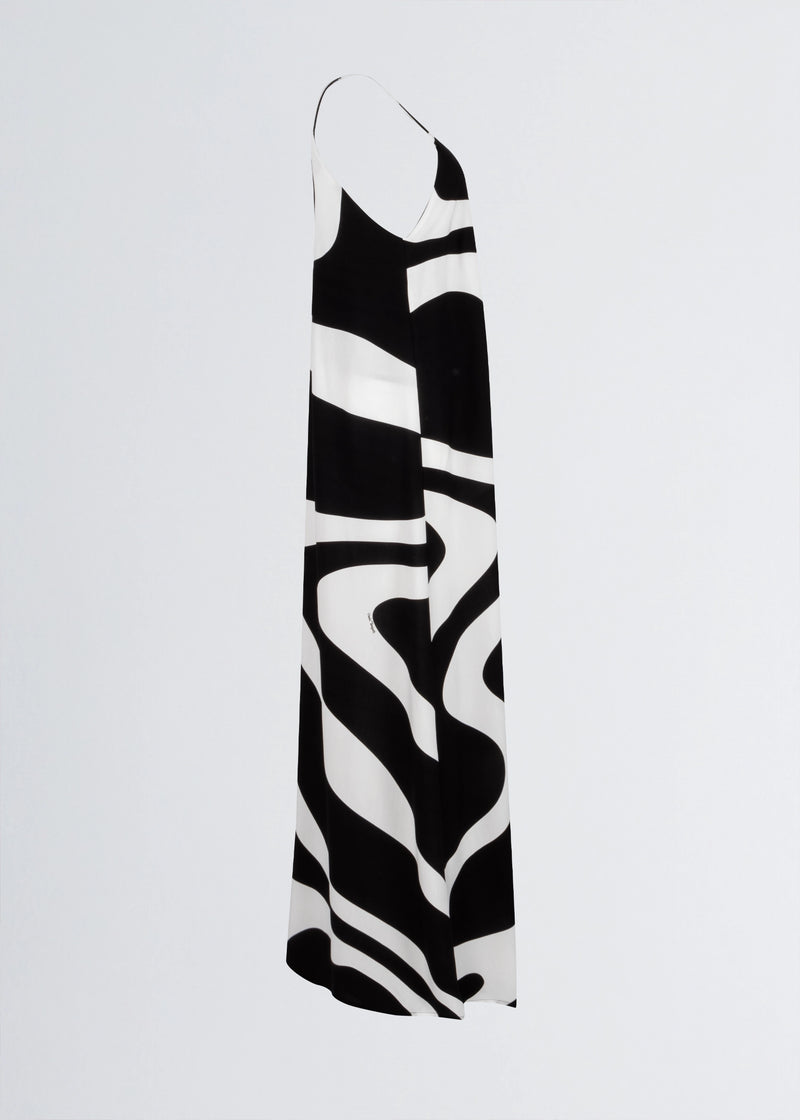 Paola T. Abito Lungo In Stampa Wave