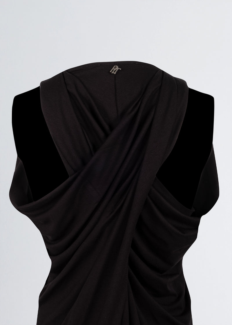 Paola T. Abito Lungo Jersey Di Viscosa