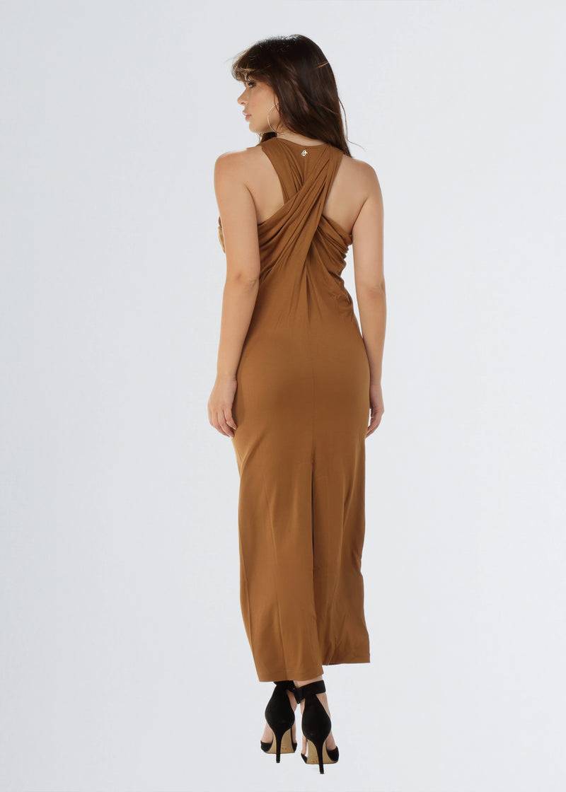 Paola T. Abito Lungo Jersey Di Viscosa