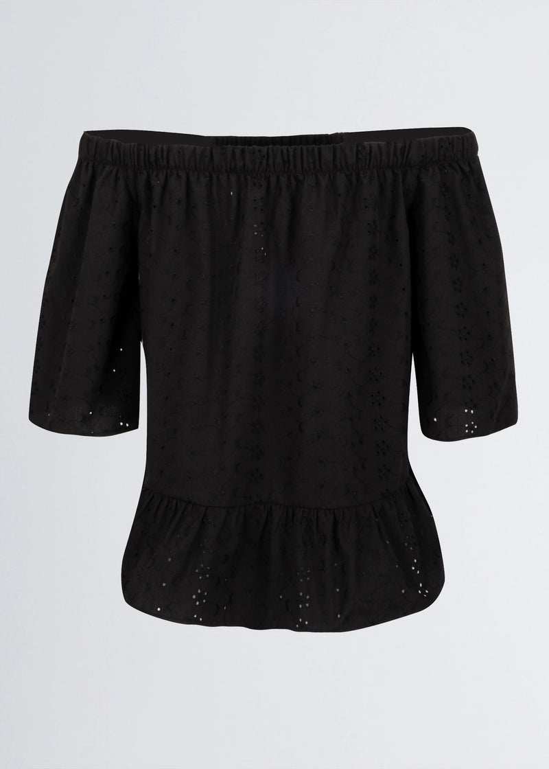 Paola T. Blusa In Cotone Sangallo