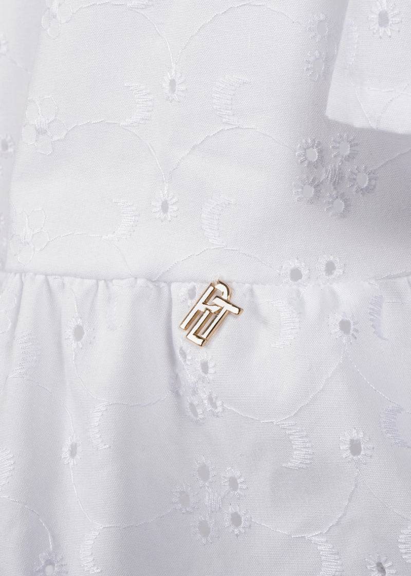 Paola T. Blusa In Cotone Sangallo