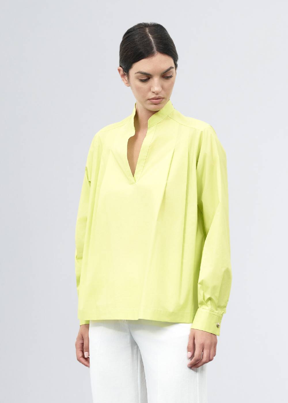 Paola T. Blusa in cotone stretch