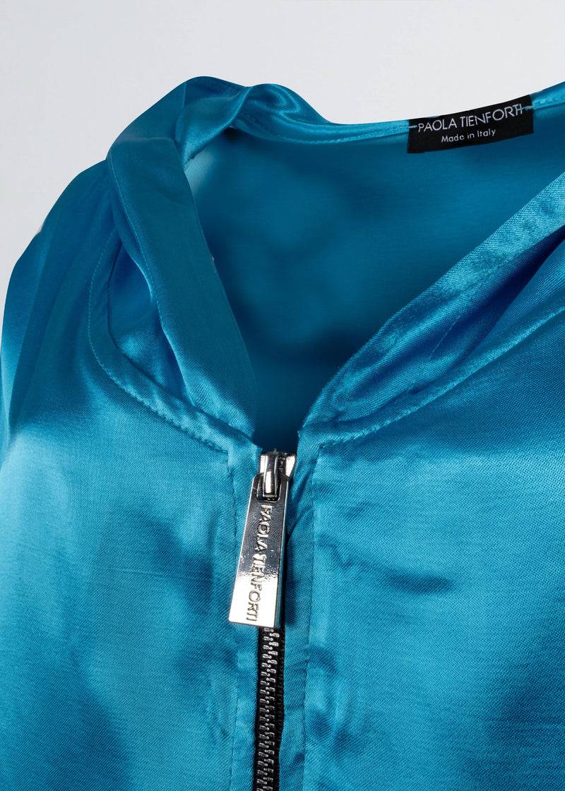 Paola T. Bomber In Raso Di Viscosa