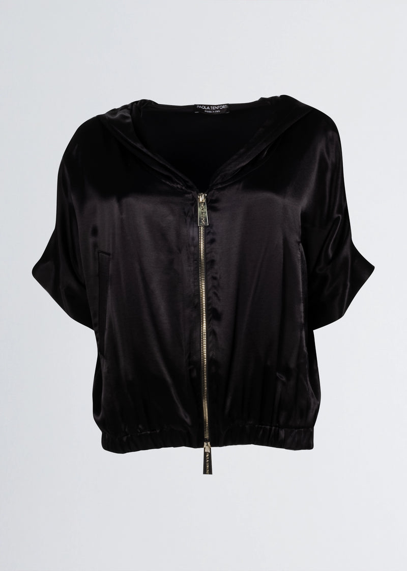 Paola T. Bomber In Raso Di Viscosa