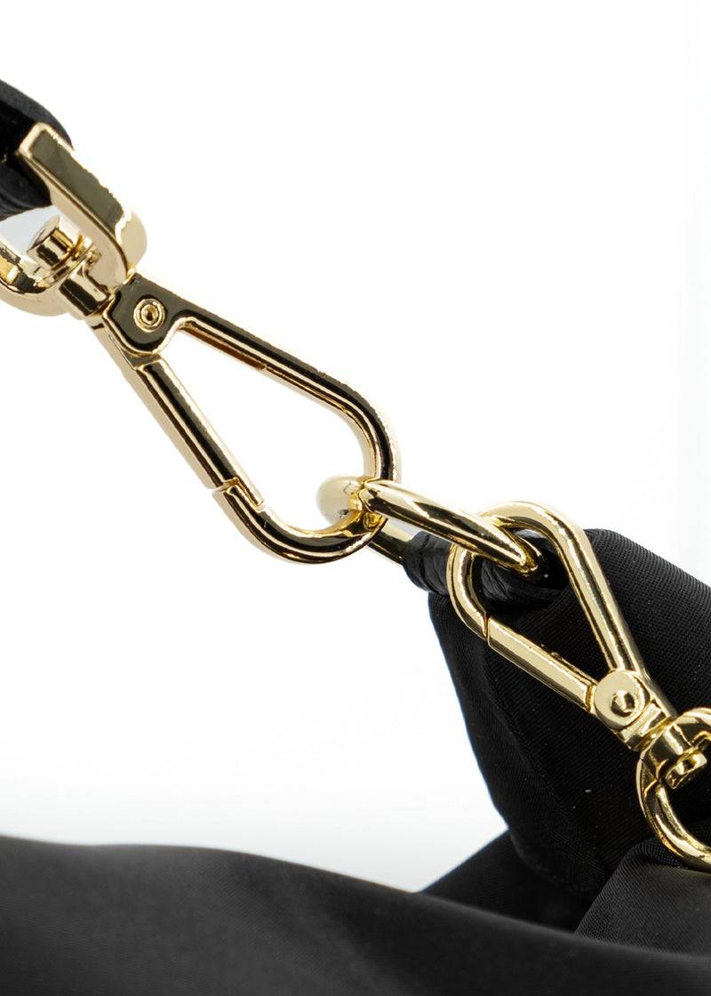 Paola T. Borsa A Sacca In Nylon Con Dettagli Oro