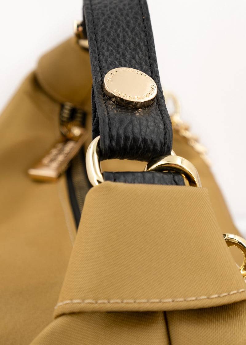 Paola T. Borsa A Sacca In Nylon Con Dettagli Oro