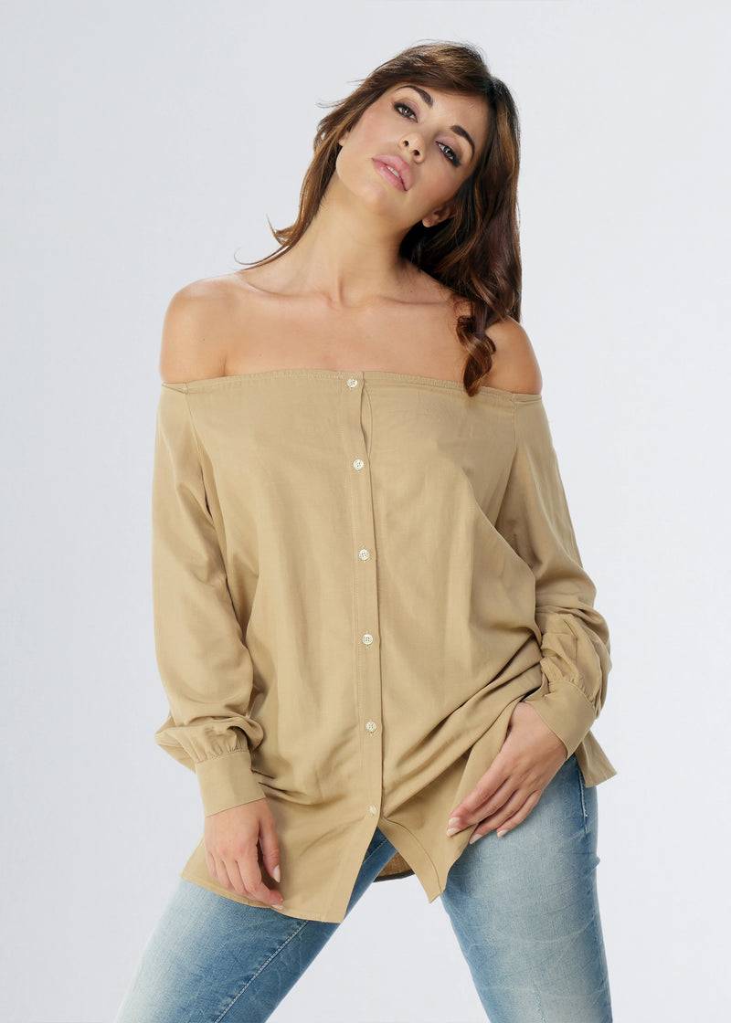 Paola T. Camicia In Lino E Viscosa