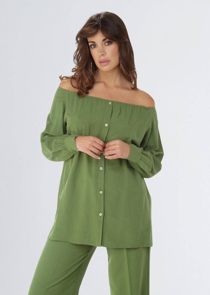 Paola T. Camicia In Lino E Viscosa