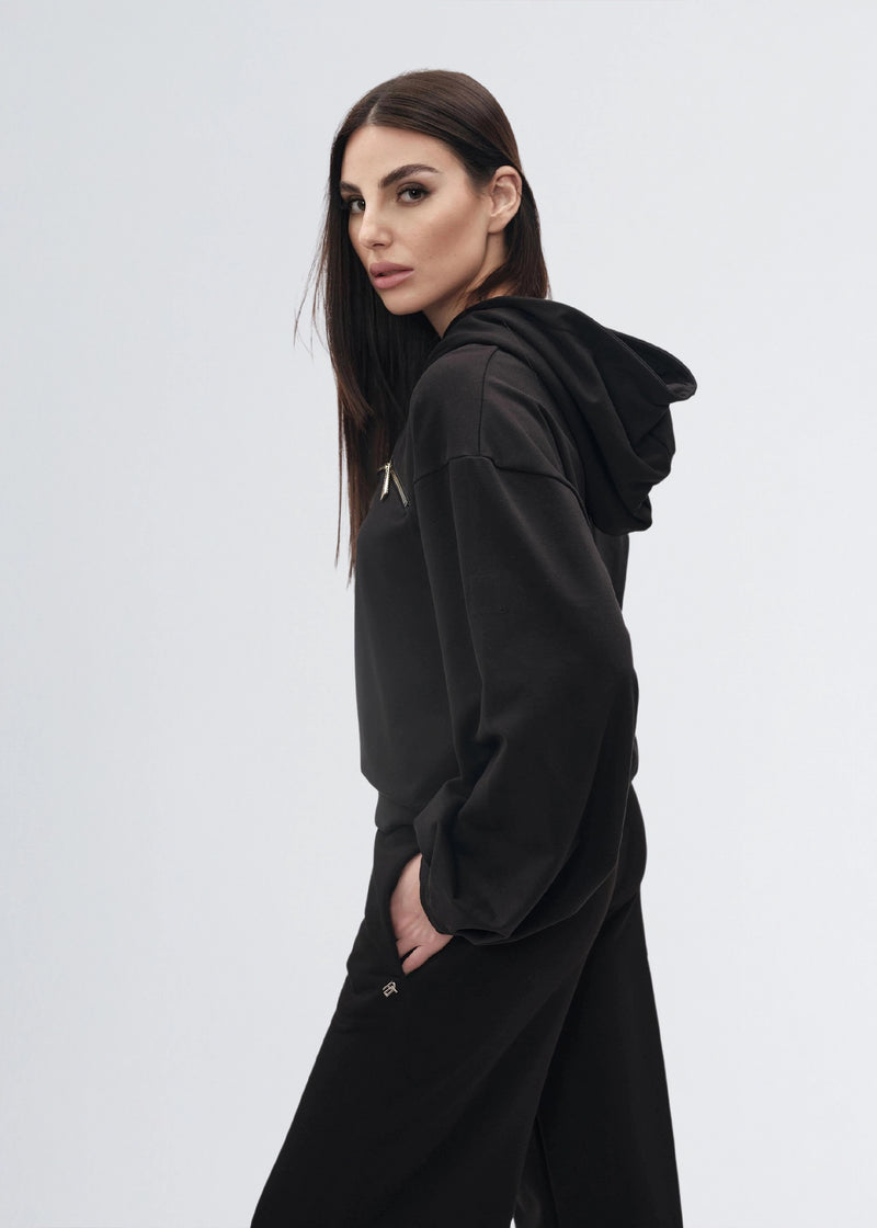 Paola T. Felpa Con Cappuccio E Zip