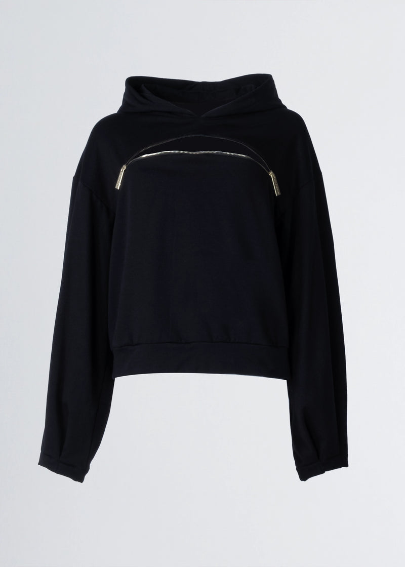 Paola T. Felpa Con Cappuccio E Zip