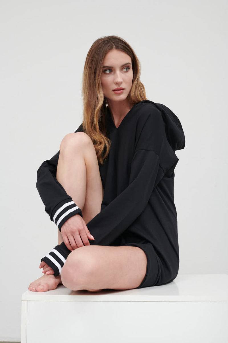 Paola T. Felpa Con Cappuccio Oversize