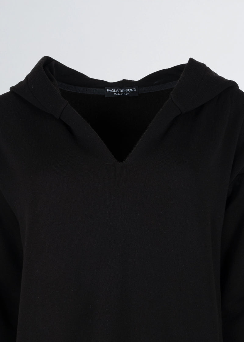 Paola T. Felpa Con Cappuccio Oversize