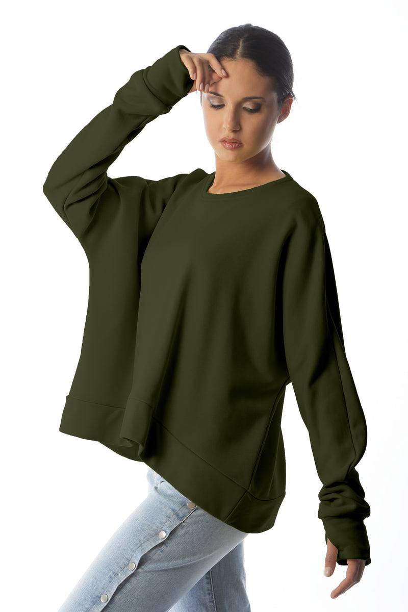 Paola T. Felpa Corta In Cotone Stretch