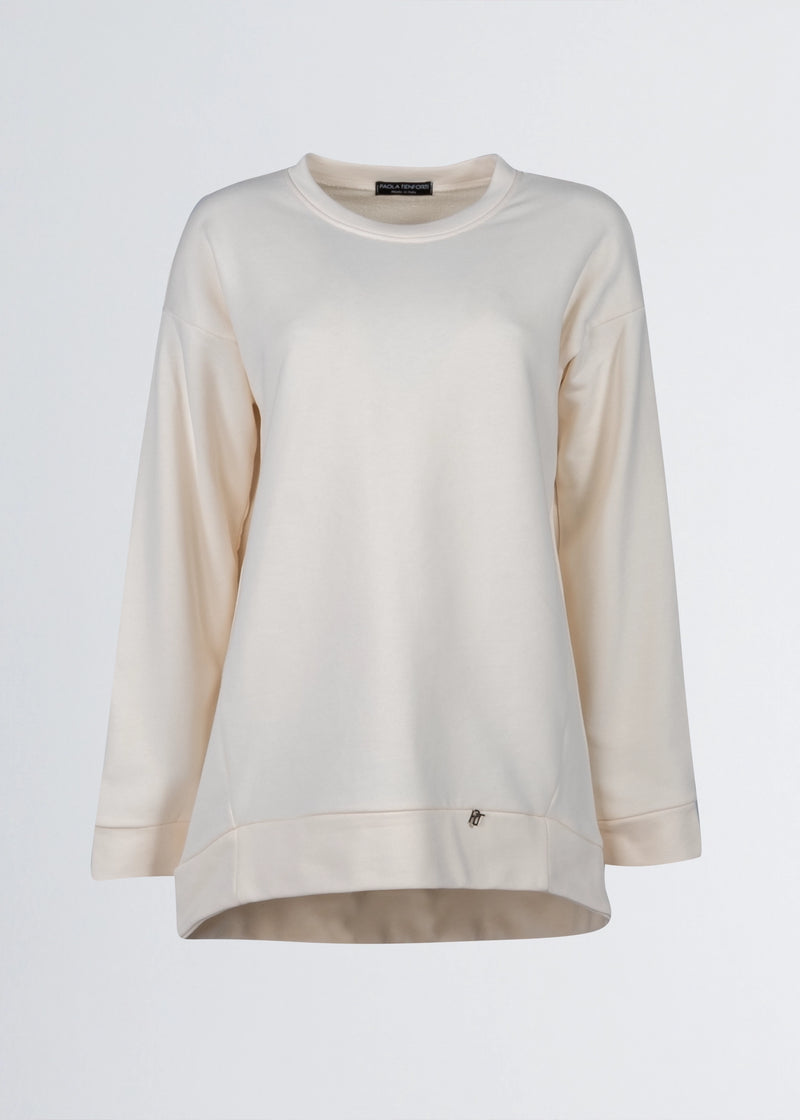 Paola T. Felpa In Cotone Stretch