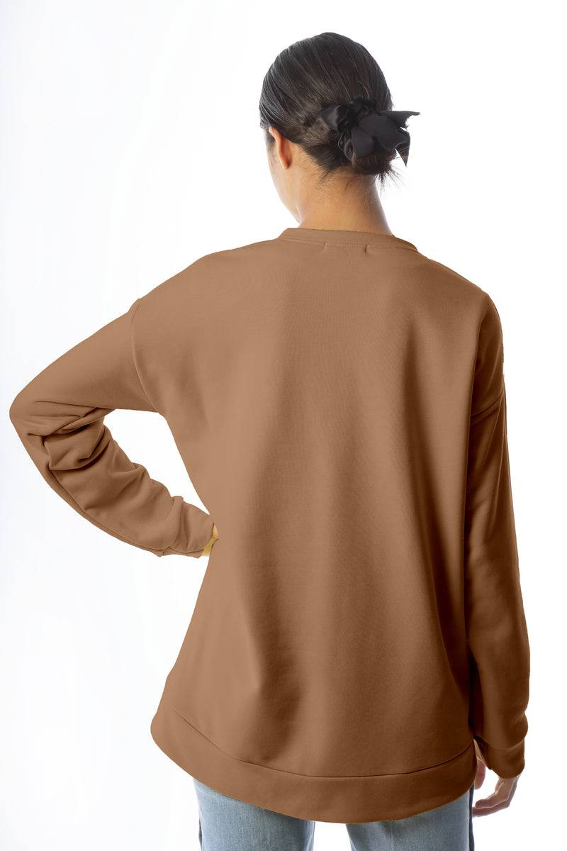 Paola T. Felpa In Cotone Stretch